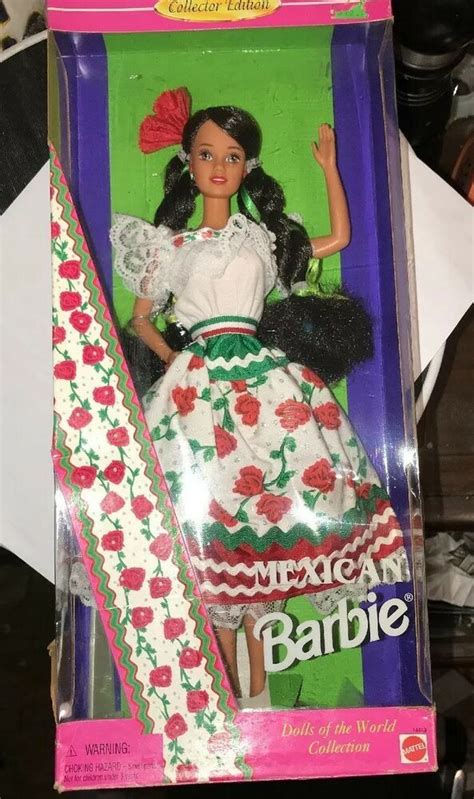 mexican barbies|mexican barbie 1995 new box.